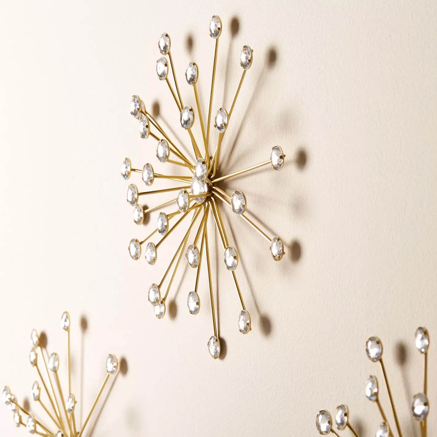 "Stellar Radiance" Crystal Burst Wall Decor Set - Set of 3