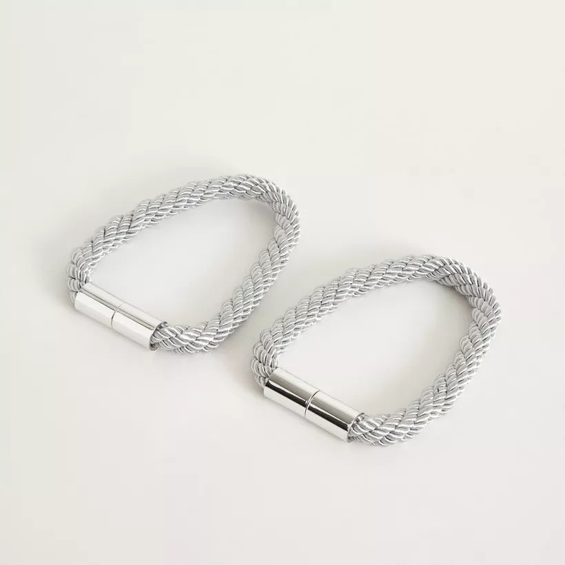 Modern Magnetic Rope Curtain Tie-Backs - Elegant Window Accessory - Set of 2