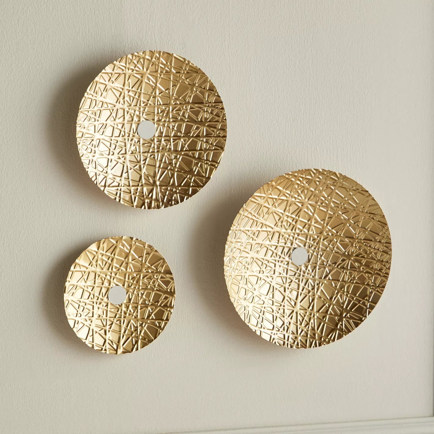 Golden Labyrinth - Illuminated Wall Art Set - 3 Piece Wall Accent Set