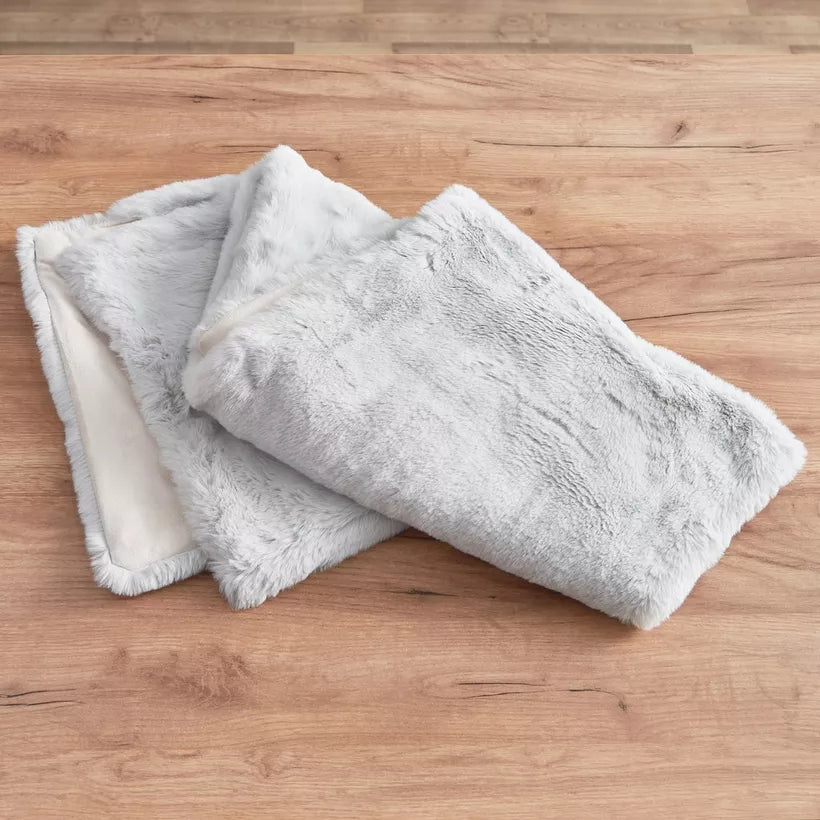 Sumptuous Faux Fur Table Runner - Grey