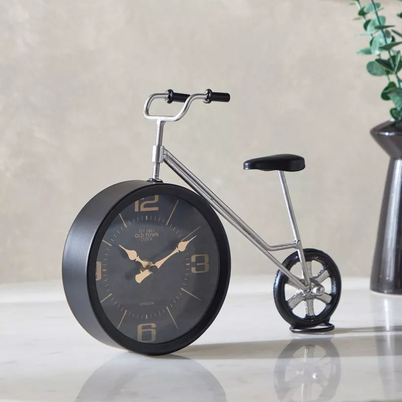 Vintage Bicycle Desk Clock - Unique Table Decor
