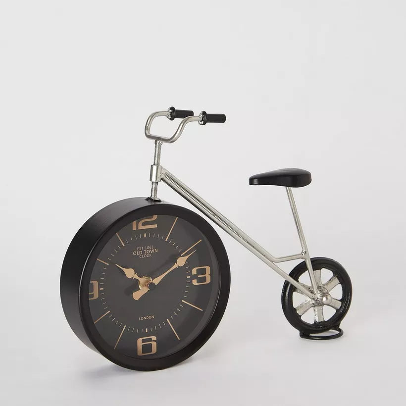 Vintage Bicycle Desk Clock - Unique Table Decor