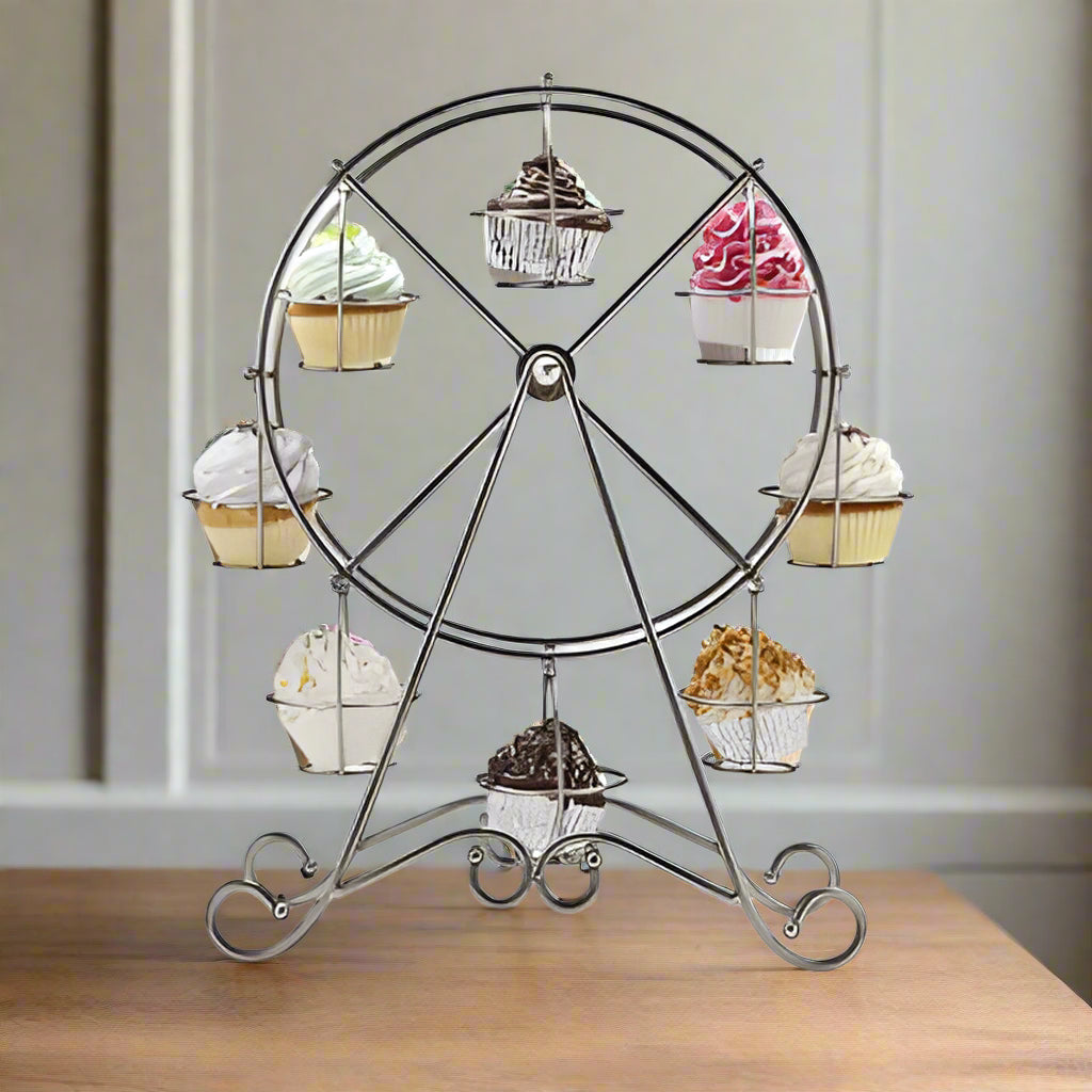 Whimsical Wonders: The Grand Ferris Wheel Cupcake Display