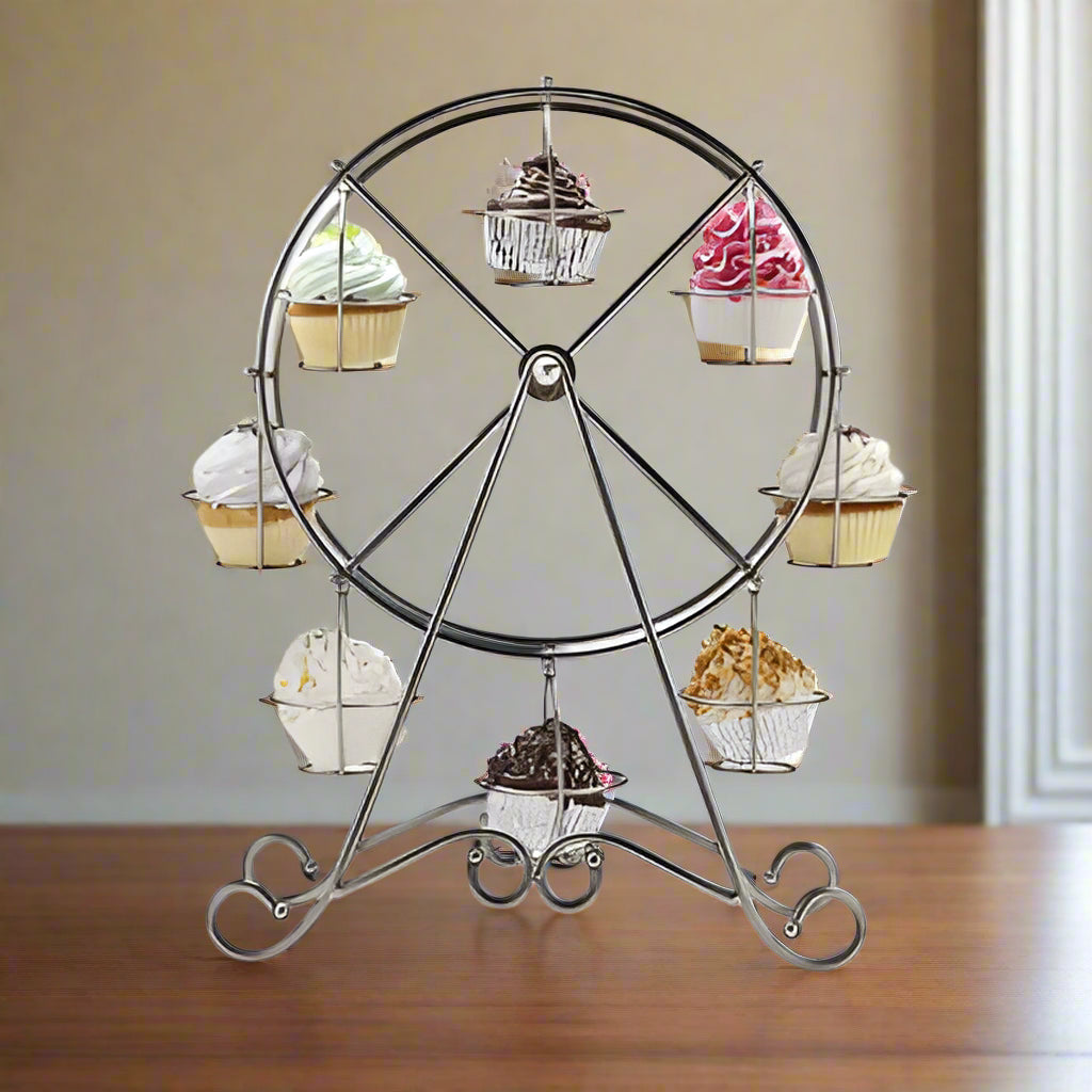 Whimsical Wonders: The Grand Ferris Wheel Cupcake Display