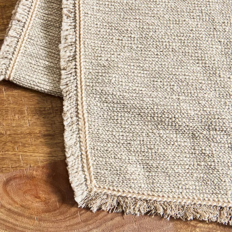Rustic Chic: Natural Woven Table Runner with Fringed Edges (40X120)