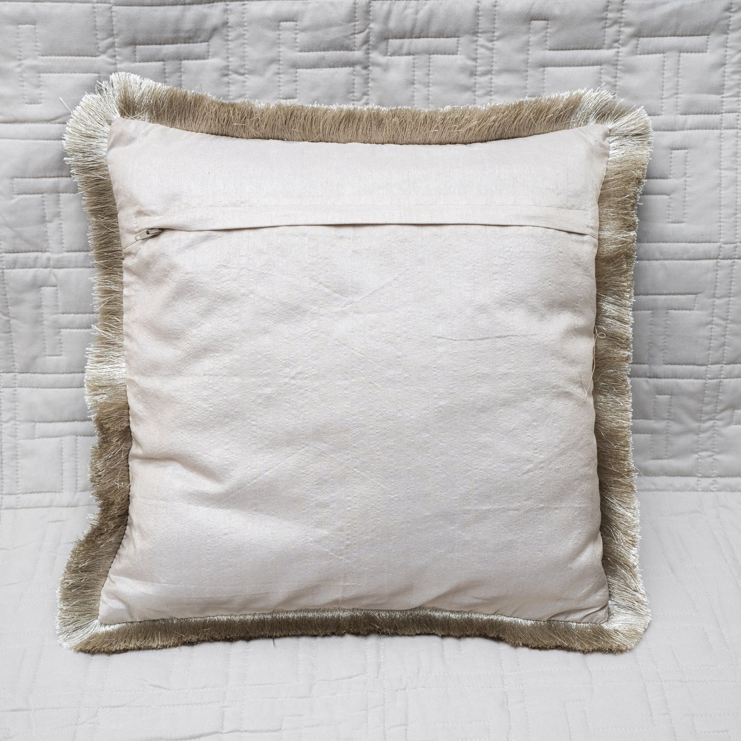Midnight Velvet Fringe Cushion Cover