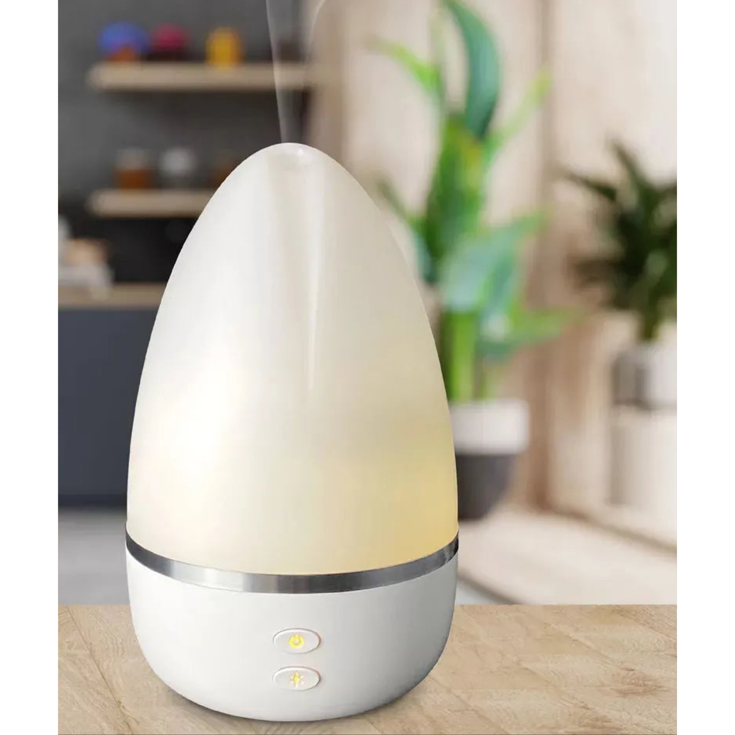 Sleek Egg-Shaped Ultrasonic Diffuser – Modern Aroma & Mist with Easy Controls - 120ml