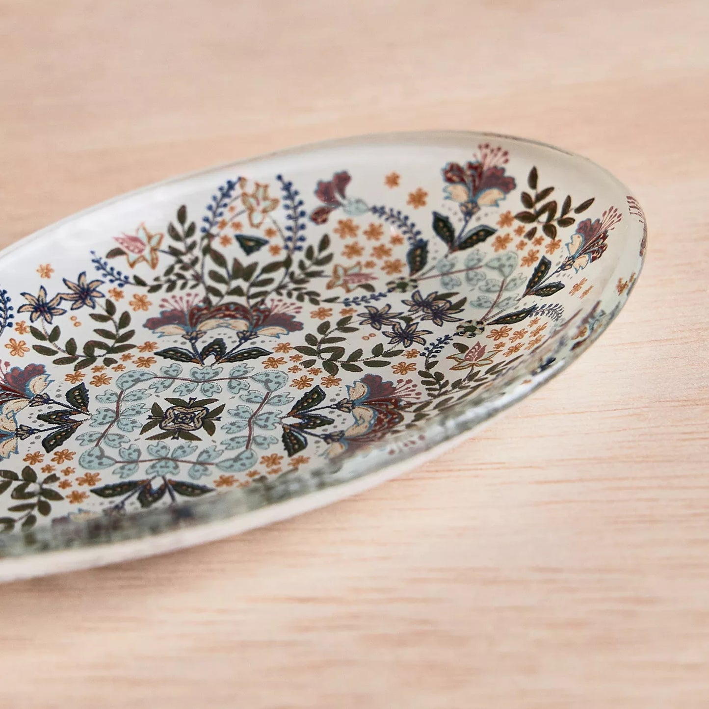 Modern Botanical Glass Spoon Rest