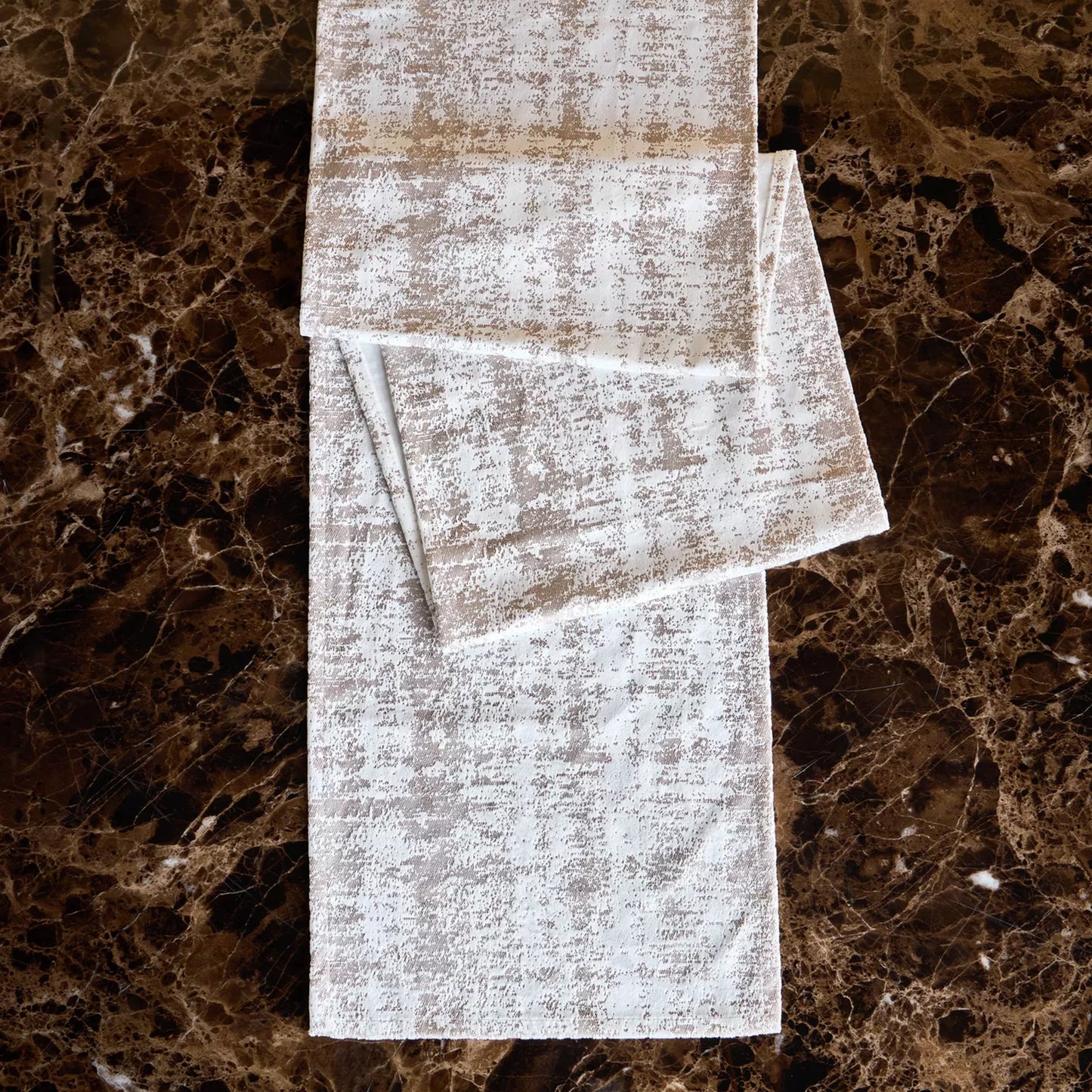 Distressed Gilded Table Runner