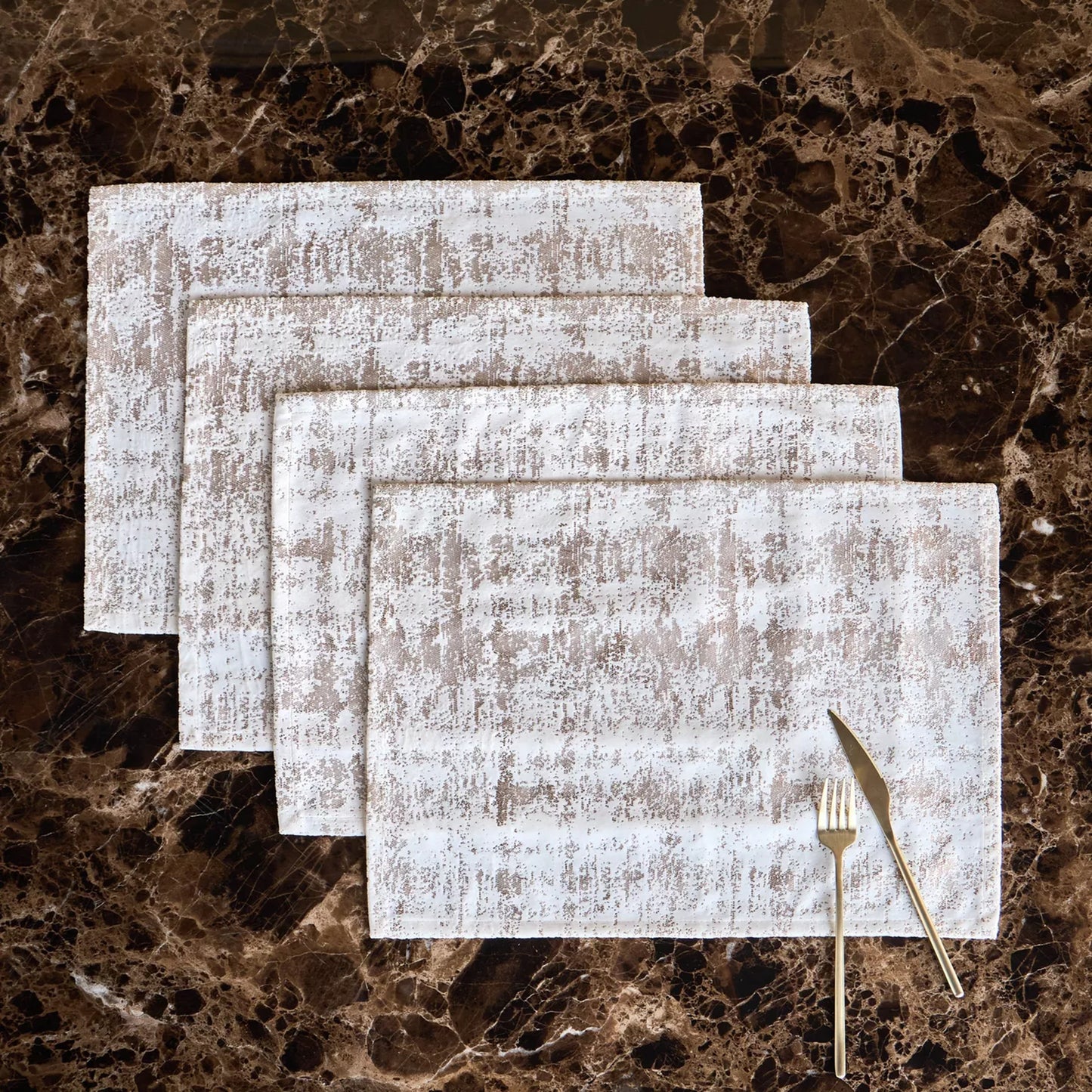 Textured Abstract Woven Placemat (Set of 4)