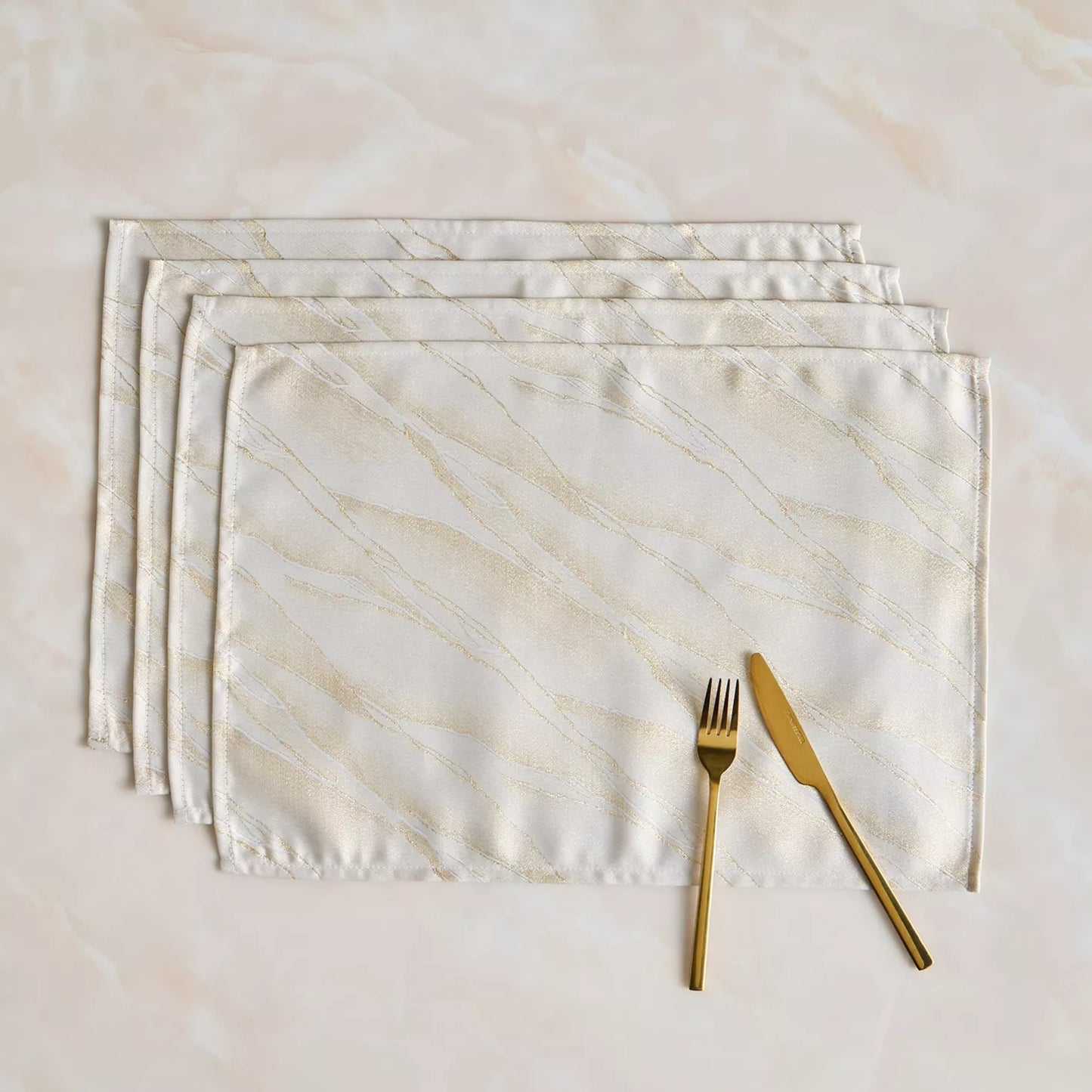 Gilded Ripple Placemat Set - Set of 4
