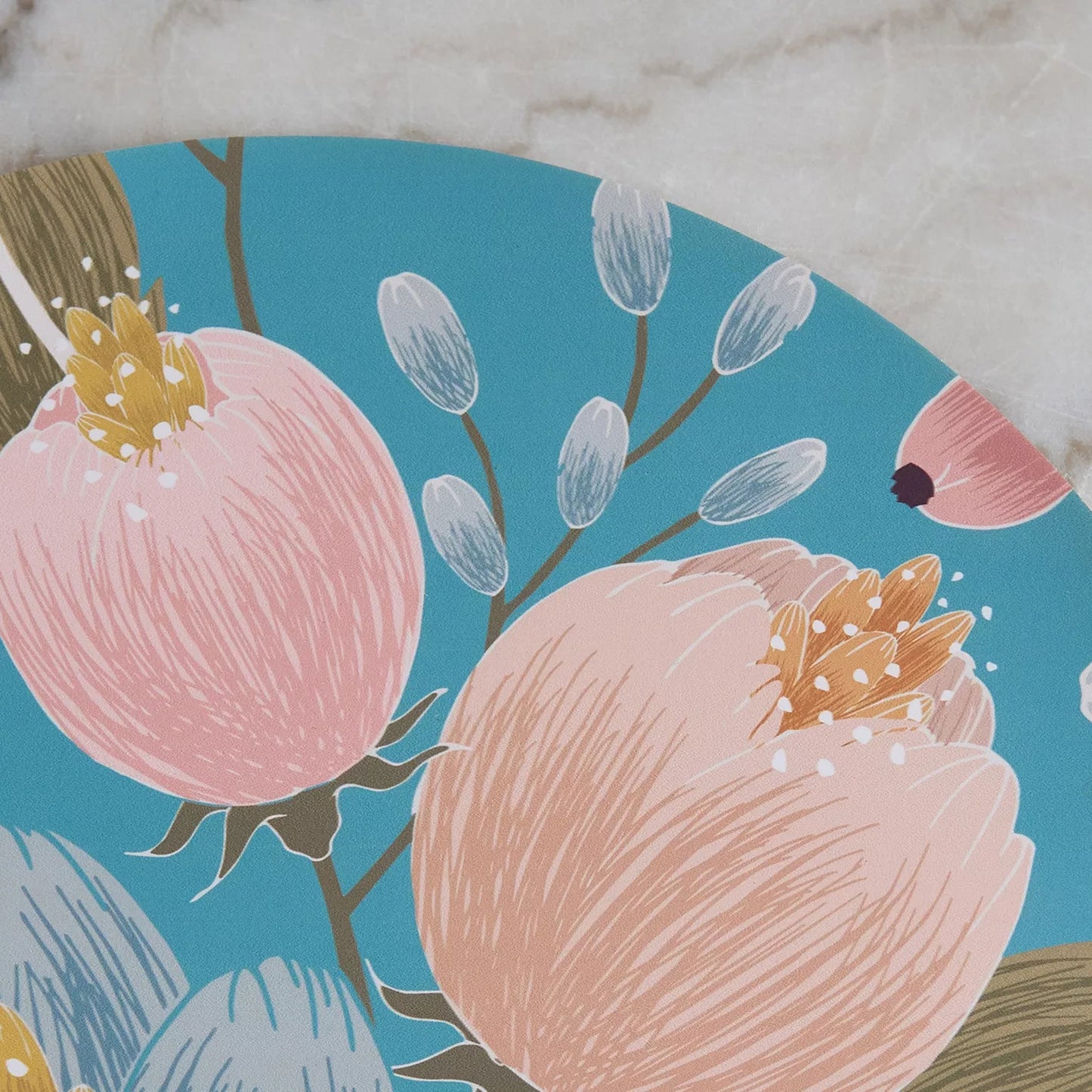 Vibrant Floral Round Placemat (Set of 2)