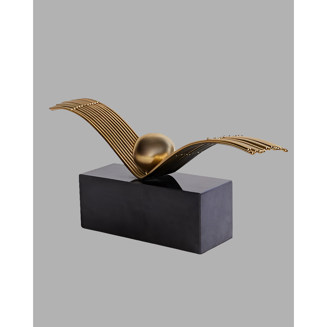 Golden Winged Ascent: A Symbol of Potential and Elegance
