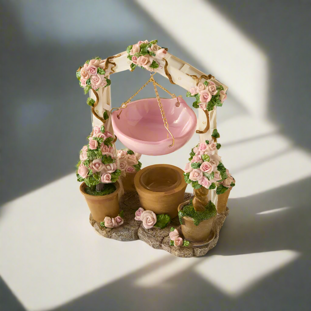 Romantic Rose Arch Oil Burner – Floral Aroma Diffuser for Relaxing Home Ambiance