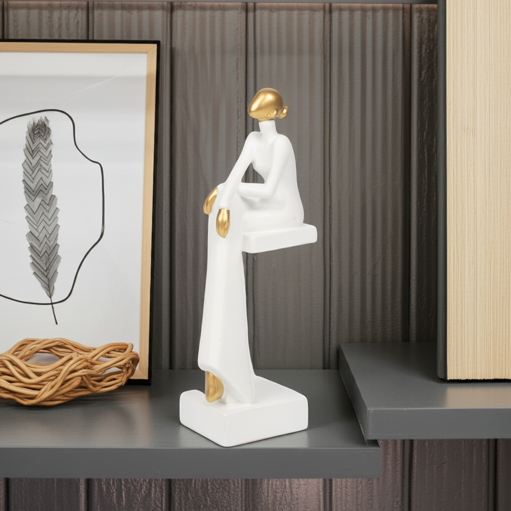 The Golden Contemplation Sculpture