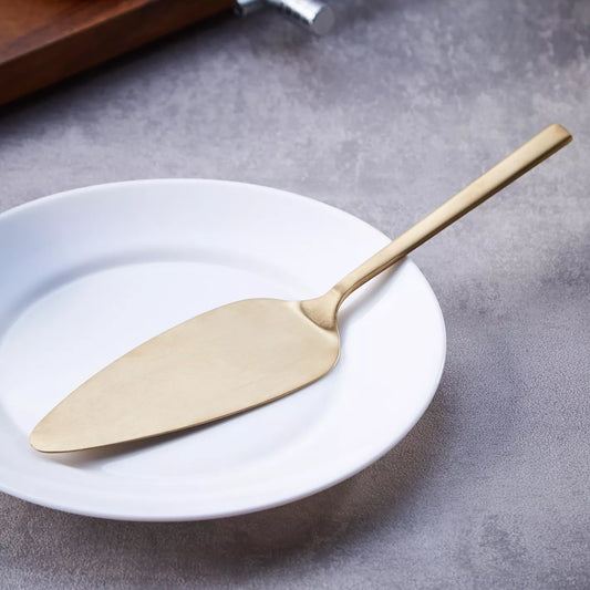 Gilded Slice - Matte Gold Cake Server