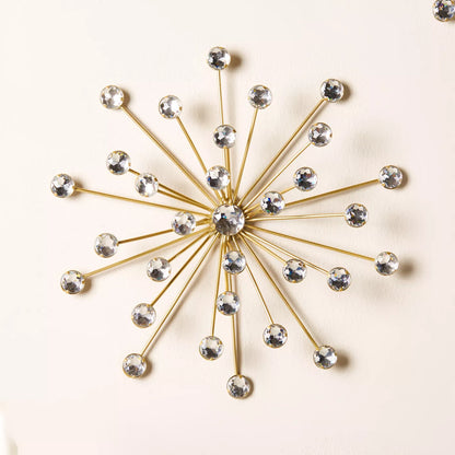 "Stellar Radiance" Crystal Burst Wall Decor Set - Set of 3