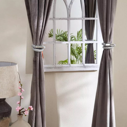 Modern Magnetic Rope Curtain Tie-Backs - Elegant Window Accessory - Set of 2