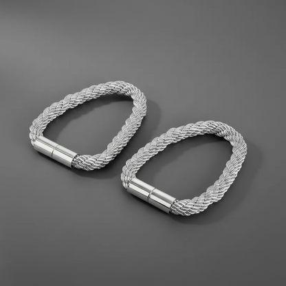 Modern Magnetic Rope Curtain Tie-Backs - Elegant Window Accessory - Set of 2