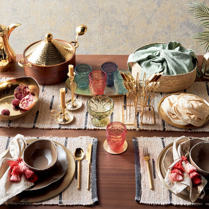 Golden Aura Polished Gold Cutlery Set - 18 Piece Cutlery Set