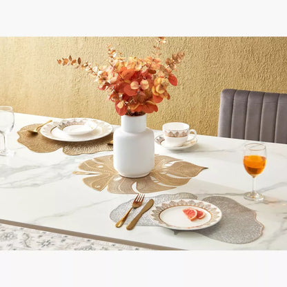 Ginkgo Leaf Filigree Metallic Premium Placemat - Elegant Table Decor (Set of 2)