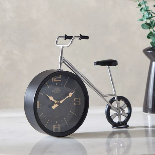 Vintage Bicycle Desk Clock - Unique Table Decor