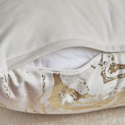Modern Metallic Marble Decorative Cushion Cover