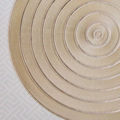 Luxe Gold Embossed Round Placemat (Set of 2)