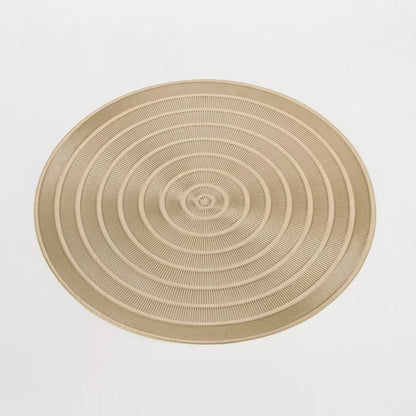 Luxe Gold Embossed Round Placemat (Set of 2)