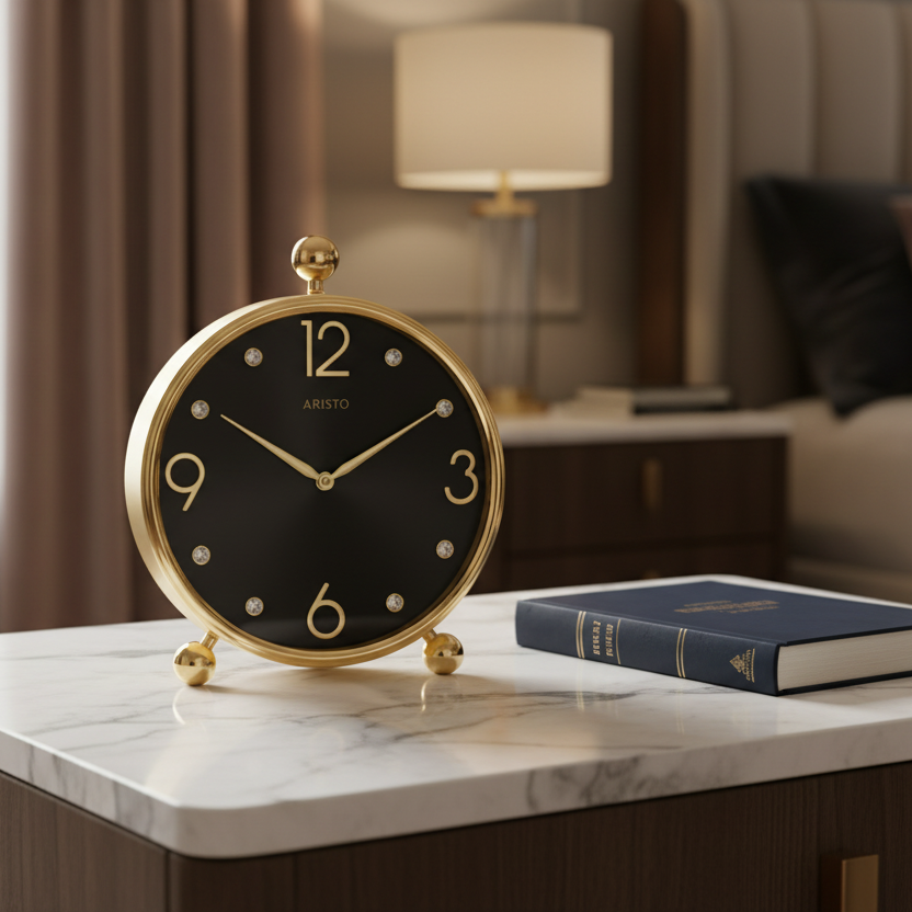 Midnight Aura Table Clock