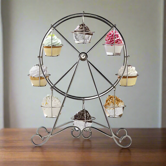 Whimsical Wonders: The Grand Ferris Wheel Cupcake Display
