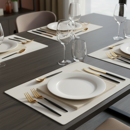Modern Edge: Black & Gold Stainless Steel Matt Polish Cake Fork Set Gold/Black (Set of 6)