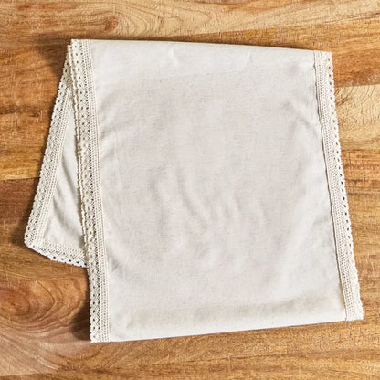 "Lace Whisper" Cotton Table Runner