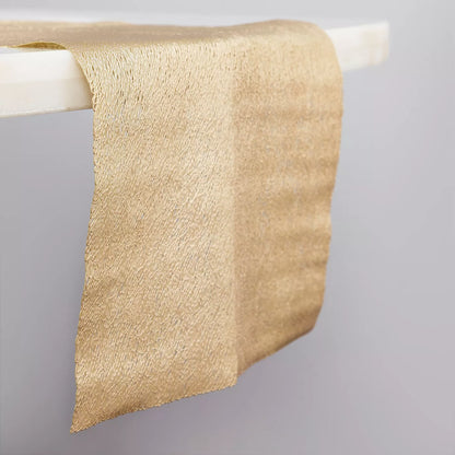 Luxurious Gold Textured Table Runner – Elegant Metallic Weave for Modern Dining