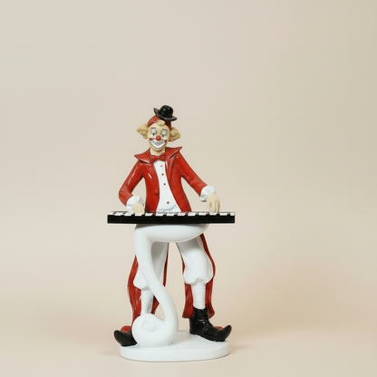 Melody Maker: Whimsical Clown Figurine with Keyboard