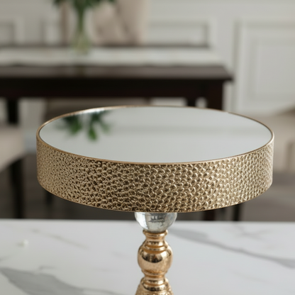 mirror top cake stand