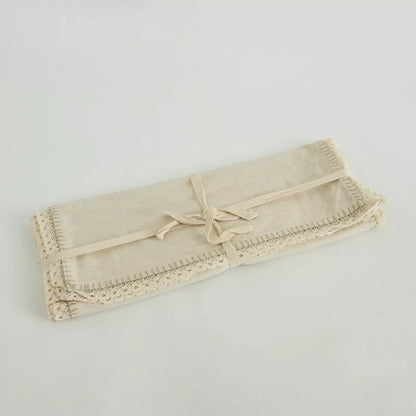 "Lace Whisper" Cotton Table Runner