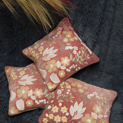 Autumn Glow Velvet Cushion Cover