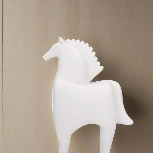 Ethereal White Horse Sculpture
