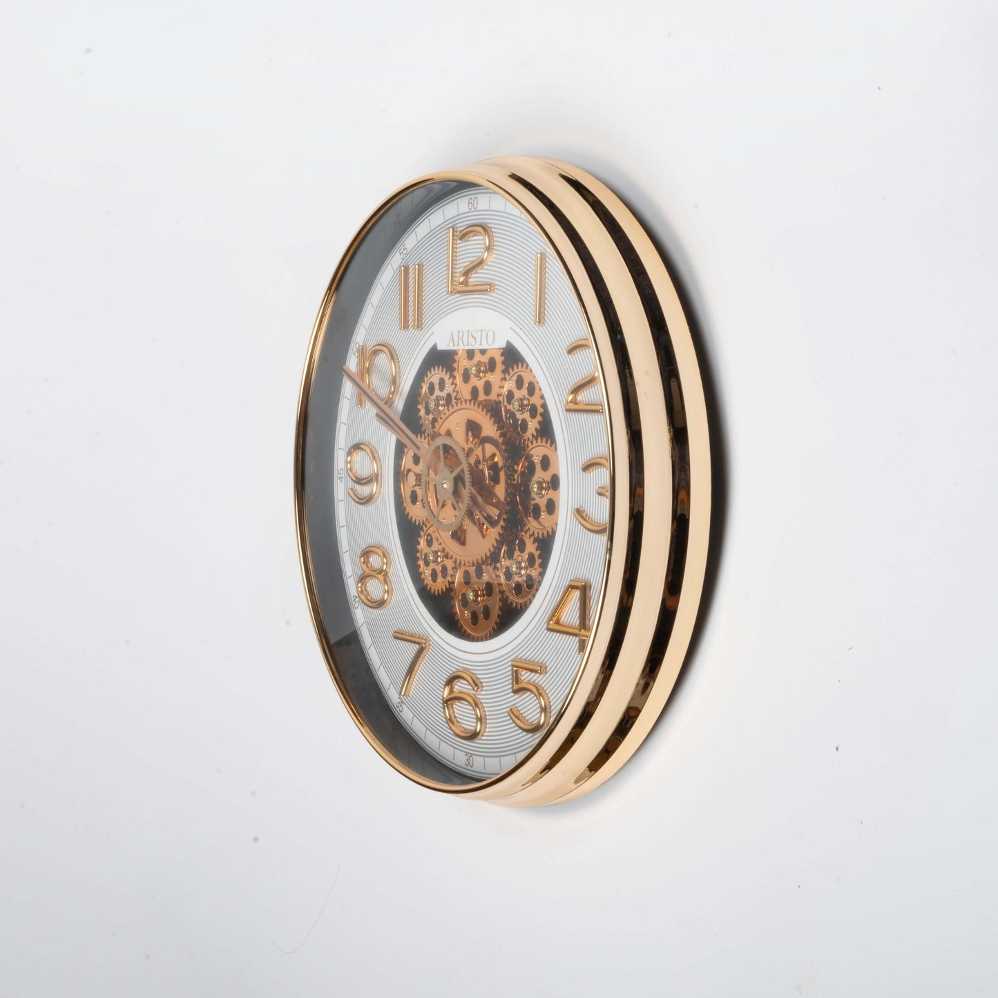 Grand Industrial Gear Wall Clock - Steampunk Inspired Timepiece