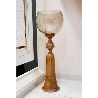 Ethereal Glow: Harp & Finial Puri Candle Holder (Large)