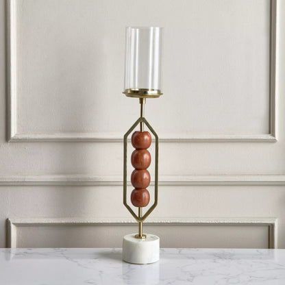 Mid-Century Modern Diamond Pillar Candle Holder