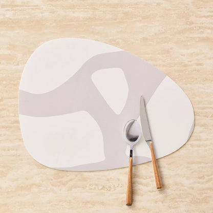 Modern Organic Shape Abstract Print Placemat (Set of 2)