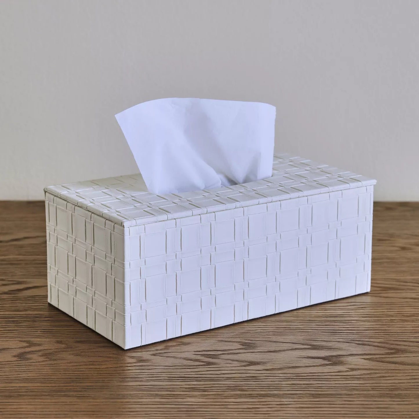 Chic Woven Tissue Box Holder