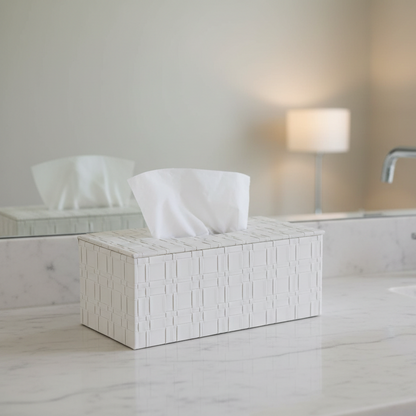 Chic Woven Tissue Box Holder