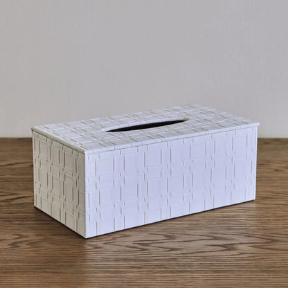 Chic Woven Tissue Box Holder
