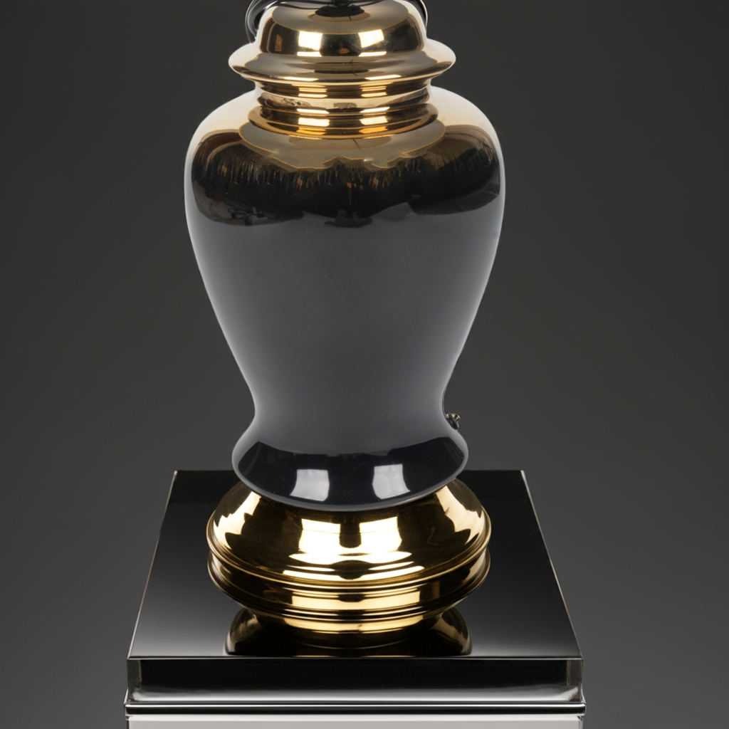 Regal Black and Gold Table Lamp