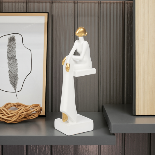 The Golden Contemplation Sculpture